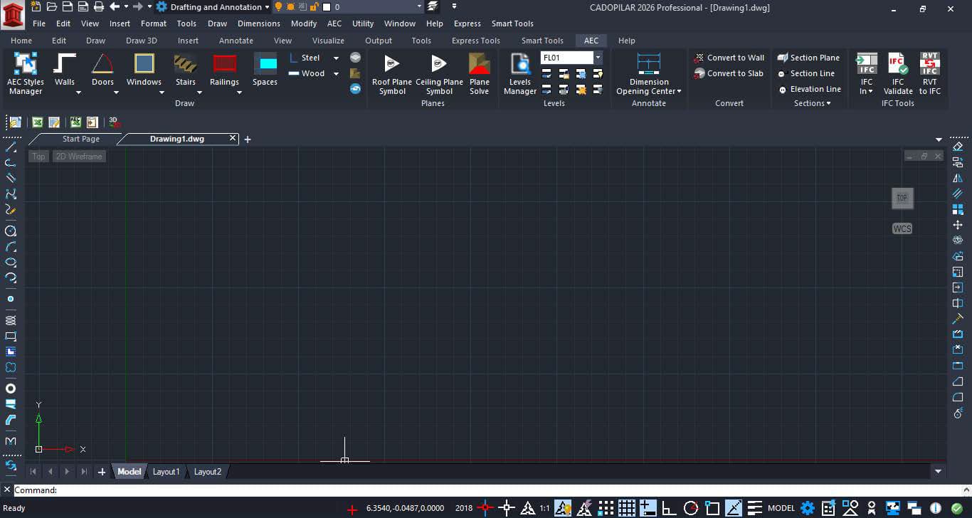 AEC Objects in Cadopilar Professional