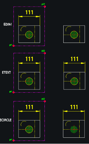 Example: Insert Text on Both Sides of Leader