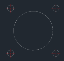 Example: Draw 4-Hole Bolt Pattern