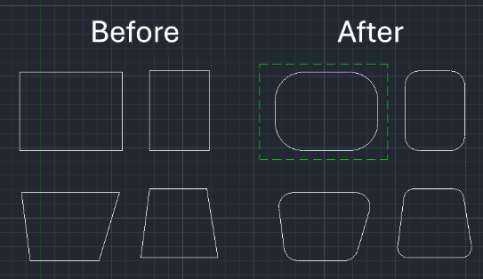 Example: Fillet All Rectangle Corners
