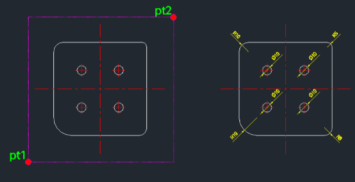 Example: Automatic Dimensioning for Arcs and Circles