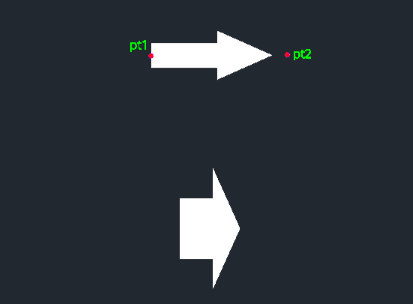 Example: Draw Wide Filled Arrow
