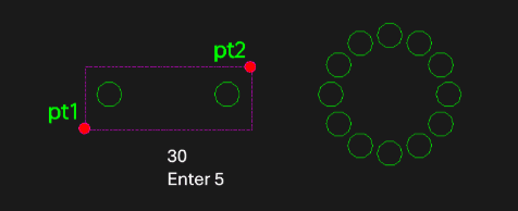 Example: Rotating Copy of Two Circles