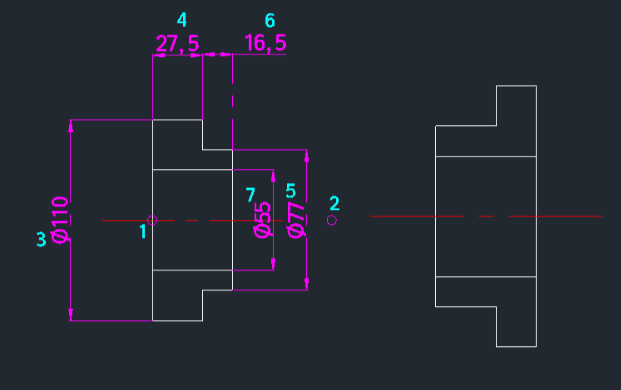 Example: Draw Bearing Cover (Side)