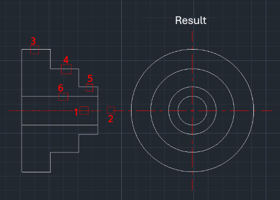 Example: Project Circular Side View