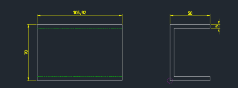 Example: Draw C-Channel (Dims)