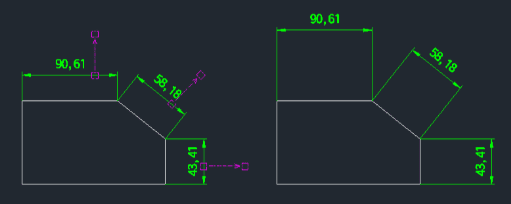 Example: Move Dimension Line/Text with Two Clicks