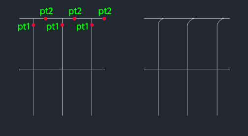 Example: Non-Trimming Wire Fillet