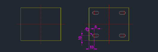 Example: Draw 4 Slots in Rectangle