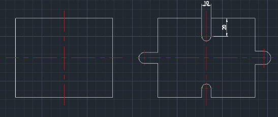 Example: Draw U-Notch / Tab
