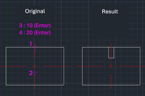 Example: Draw Hole (Side)