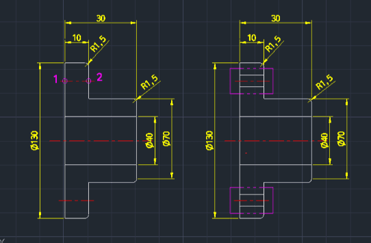 Example: Draw Thru Hole