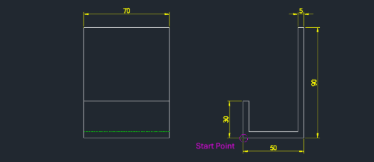 Example: Draw J-Channel (Dims)