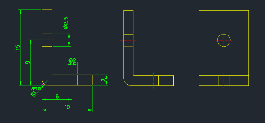 Example: Draw L-Plate Views