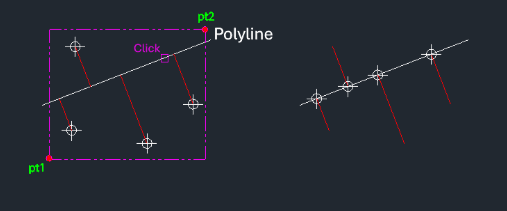 Example: Orthogonal Point Projection to Polyline