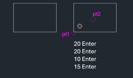 Example: Draw Corner C-Bore in Rectangle