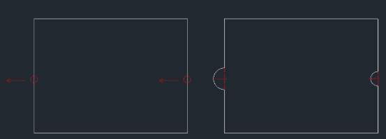 Example: Draw Semicircle Notch / Tab