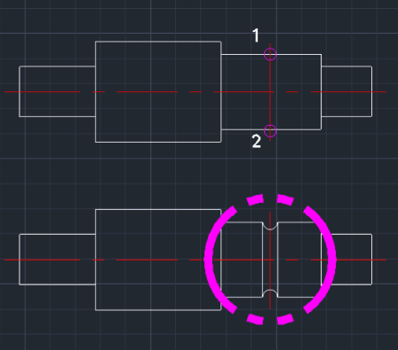 Example: Draw Shaft Groove