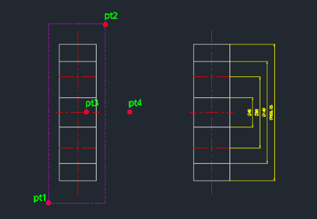 Example: Automated Horizontal and Vertical Dimensioning for Pairs