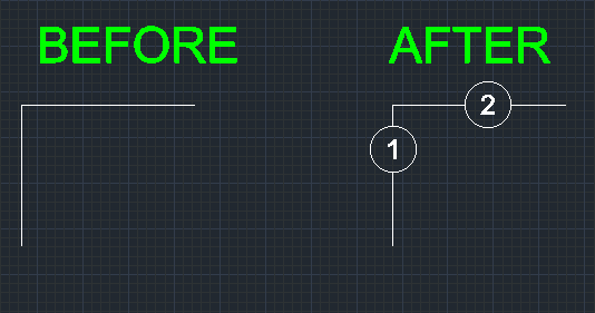 Example: Insert Circled Text on Line