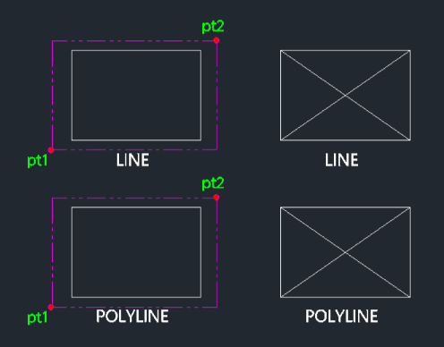 Example: Draw X in Rectangle