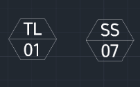 Example: Hexagon with Two-Line Text