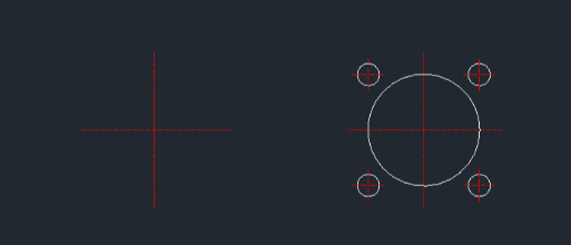 Example: Draw 4-Hole Bolt Circle with Base
