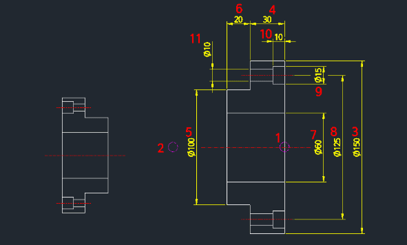 Example: Draw Bearing Cover (C-Bore)