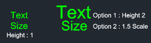 Example: Change Text Size
