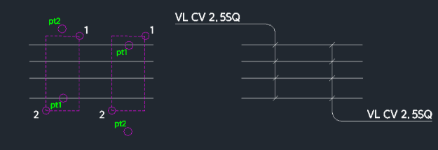 Example: Annotate Horizontal Wire Thickness